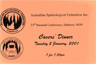 2001 dinner ticket
