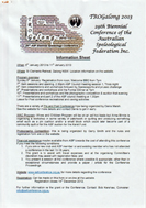 29th Conference Proceedings Info Sheet