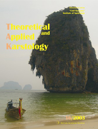 Theoretical and Applied Karstology cover