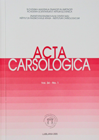 Acta Carsologica cover