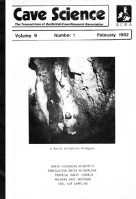 Cave and Karst Science cover
